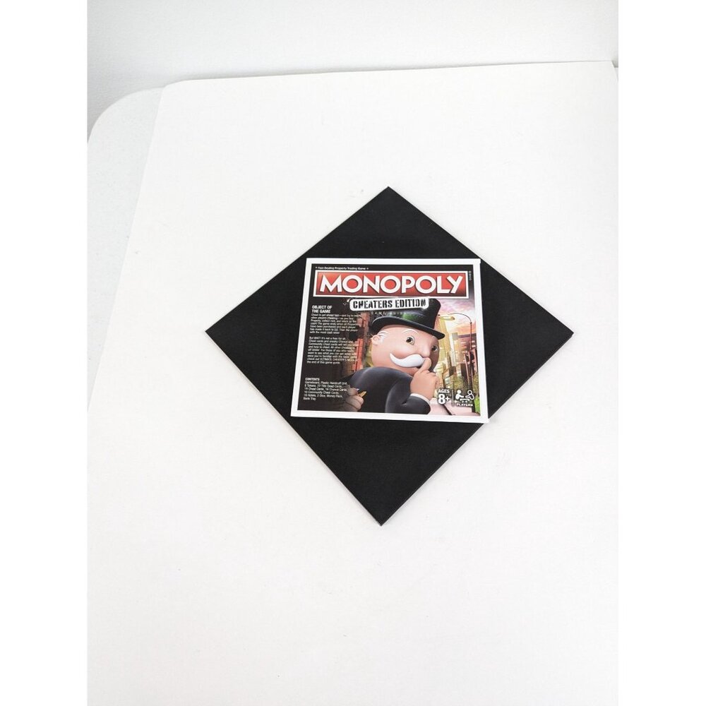 Monopoly Cheaters Ed 2017 Game Replacement Board and Instructions